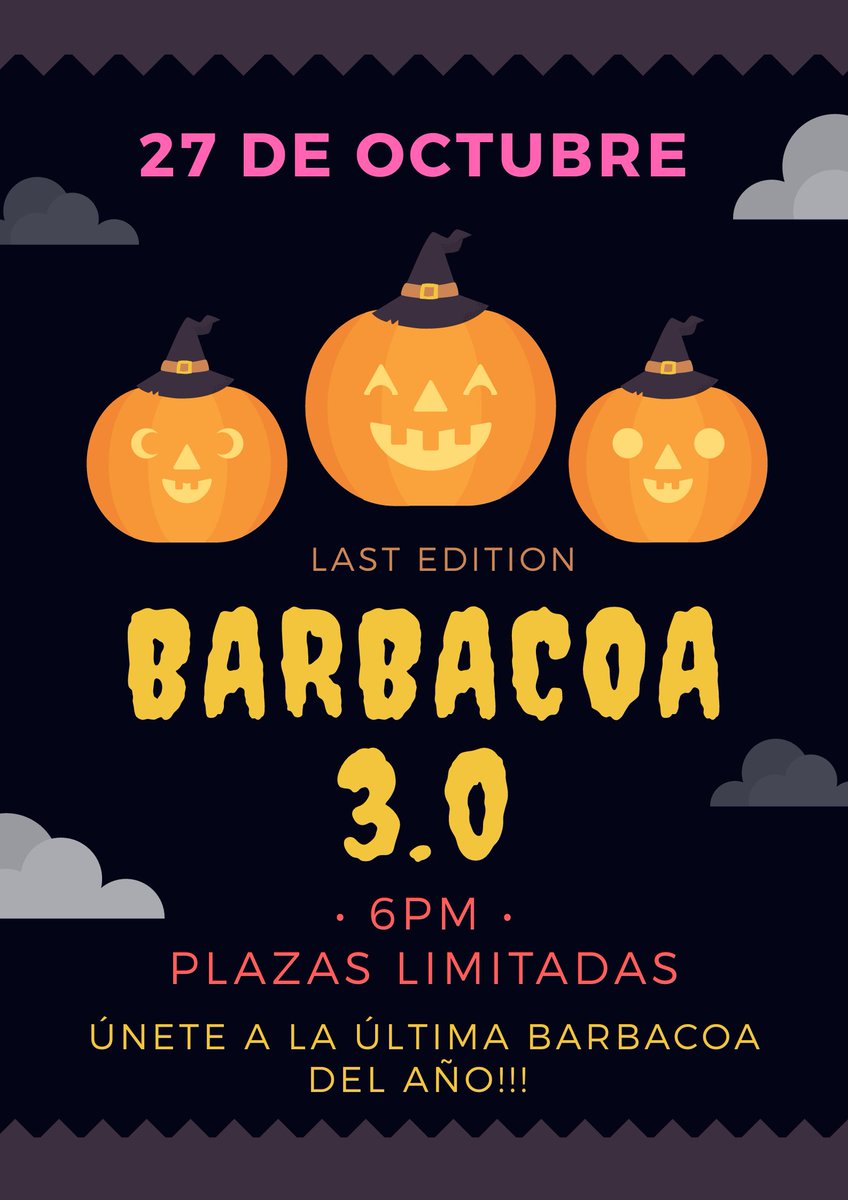 escaponbcn's tweet photo. EscapOn Event's. 27/10/2018
Halloween 🎃 BBQ Party 🎉

#escaponbcn #bbq #fiesta #party #acathi #raval #barcelona #eventos https://t.co/Z48to05IwC