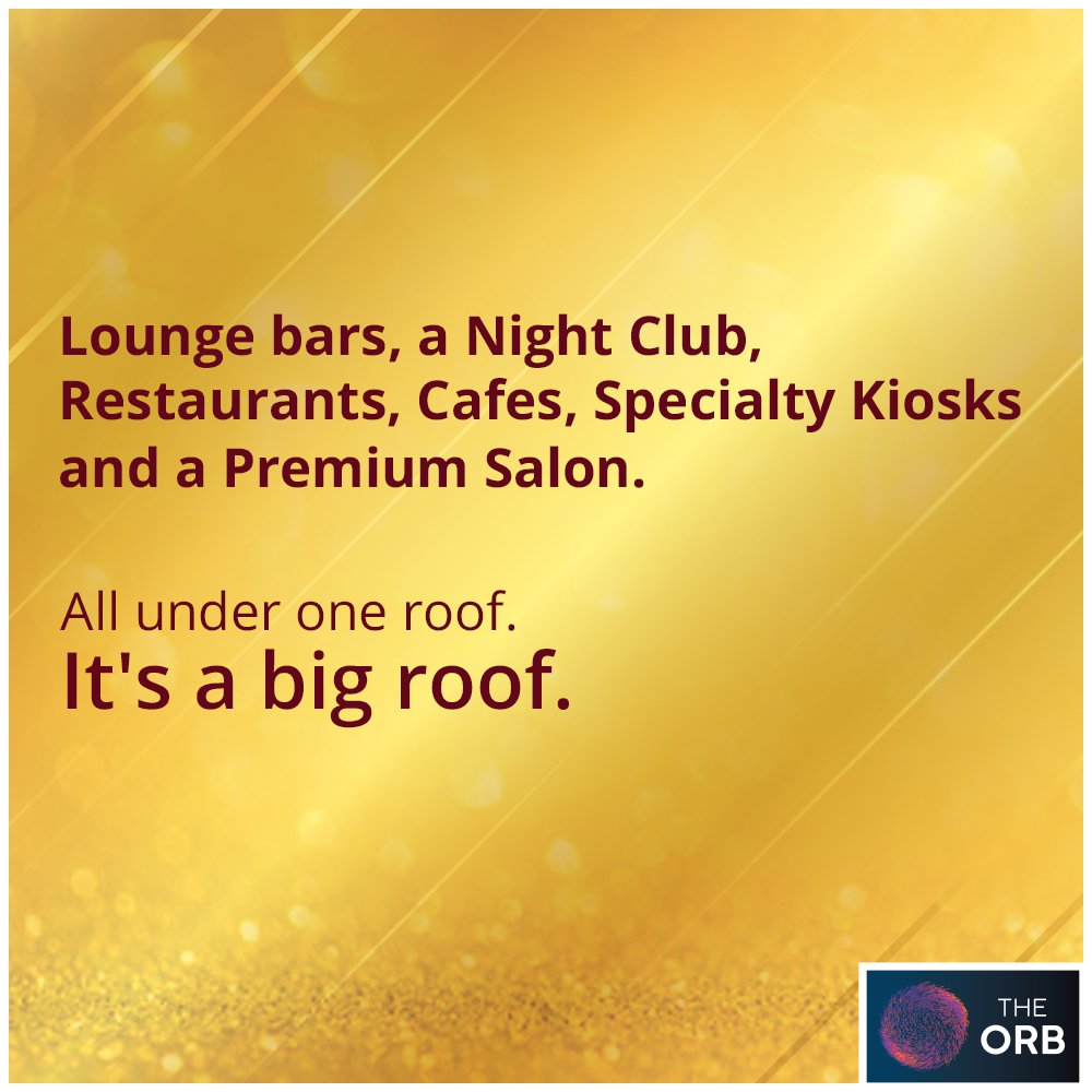 TheOrbMumbai's tweet photo. Mumbai's first integrated food and beverage destination is now open! Head to The Orb today!  

#TheOrb #Food #NowOpen #Mumbai https://t.co/wjtA0EzwjV