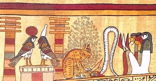 Музыка древнего египта для кошек. Апоп фрески. Египетские фрески Апоп. Бог солнца ра и Апоп. Бог Апоп в древнем Египте.