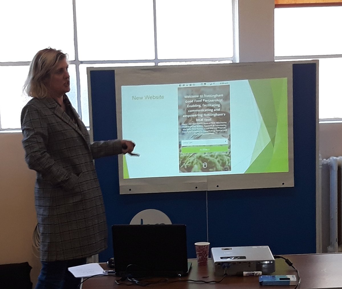 EWestaway's tweet photo. Excellent #Nottingham Good #Food Partnership event on Thursday
@EWestaway presenting on 'Our Actions Are Our Future: adopting a more healthy &amp; #sustainablediet'
#SamPreston talking on Future Proofing Food: Visioning for Nottingham 2050 Strategy
@FoodCities @VegCities @VegPowerUK https://t.co/qIC3DXLU1K