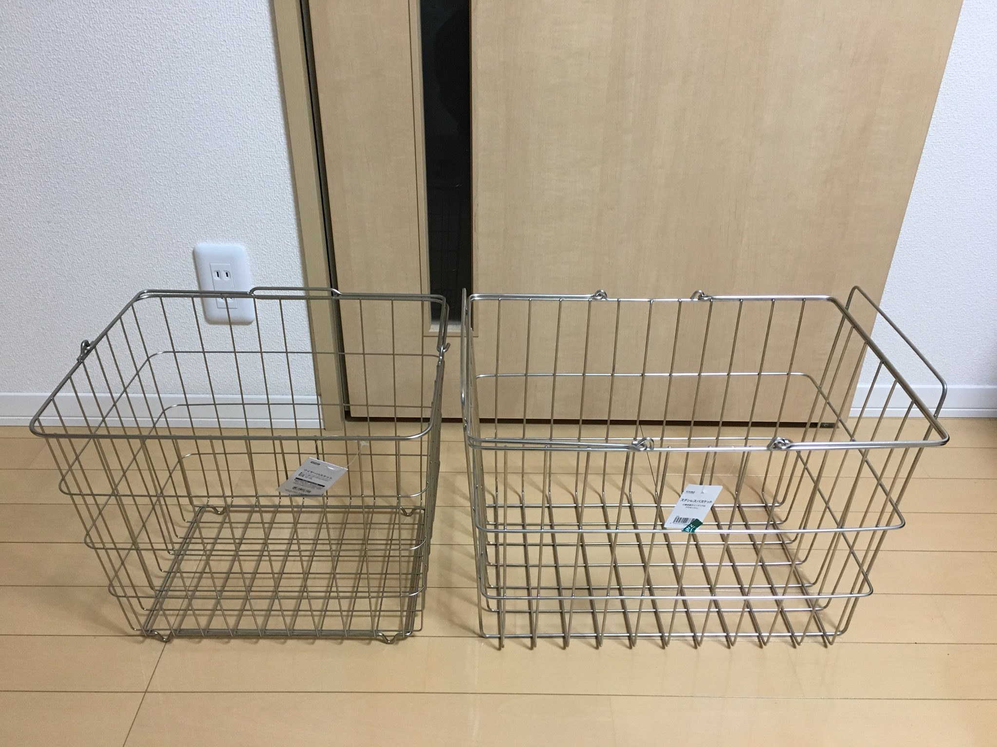 愛迷meまいん ワクチン3回目全裸待機 430 360ローン限界派遣ol究極社畜 左 ニトリのワイヤーバスケット スチール 1658 右 カインズのステンレスバスケット 2480 お値段の差は大きさかなって思ってたらスチールは錆びやすいんかい 笑 でもステンレスは