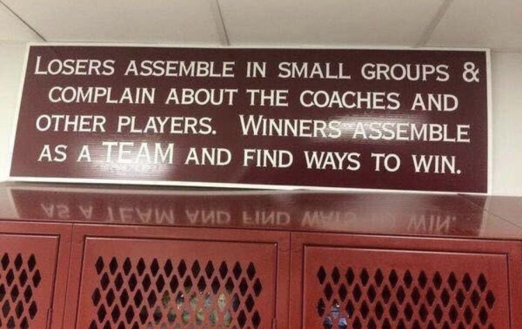 AllistairMcCaw's tweet photo. The nr.1 all time killer to teams  chemistry and success is GOSSIP. It’s held back many a good team from being great. Players; if you really CARE for your teams culture, YOU don’t allow or tolerate it. https://t.co/BD3KkN9jUm