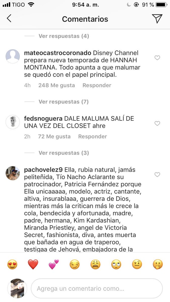 Isabella_AmayaP's tweet photo. ¿Quieren reírse muchísimo? Vean los comentarios en la última publicación de Maluma 😂 https://t.co/cVjacOMHta