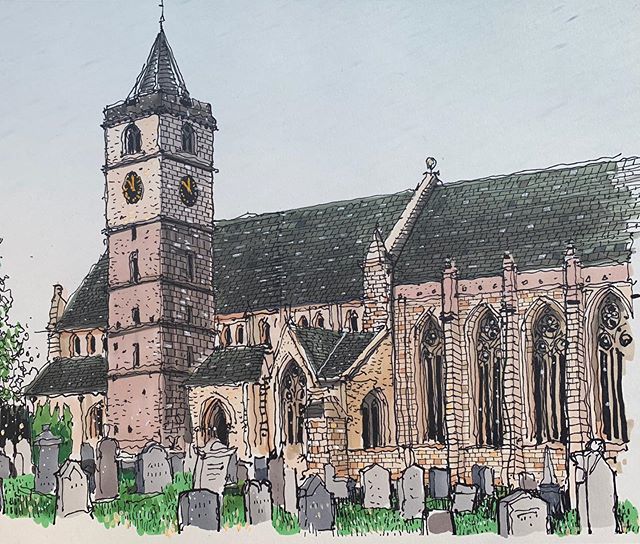 PHILDEAN1963's tweet photo. Finally finished my sketch from our visit to Dunblane. Watcha think @stejam_richards .
.
.
.
.
.
.
#shoreditchsketcher #colourmarker #pendrawing #winsorandnewton #inktober #dunblane #sketching https://t.co/HnIpvGT9pe https://t.co/bDegITA2wn