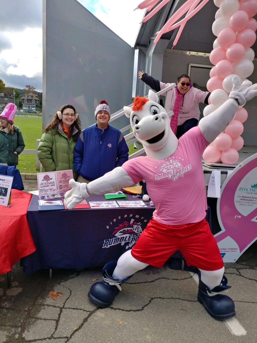 RumblePoniesBB's tweet photo. Making Strides Against Breast Cancer today with the @AmericanCancer and @RowdythePony!

#LetsRumble #AvonMakingStrides https://t.co/ksMEdVFj7l