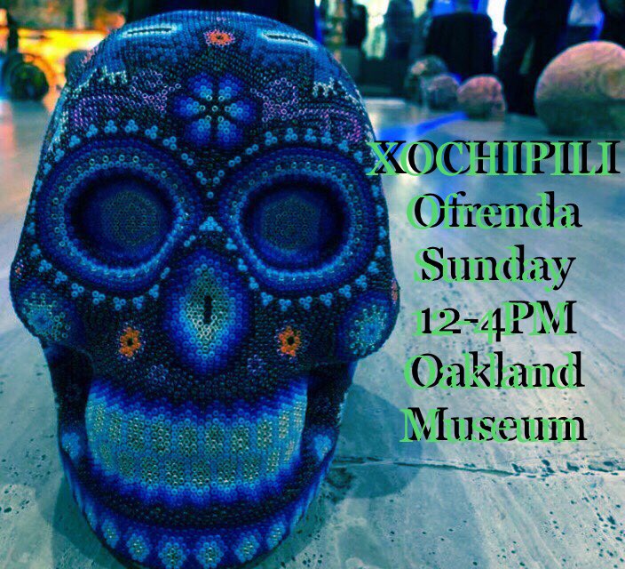 My Xochipili men’s group will be hosting a Ofrenda to victims of war today. Art &amp; Poetry. Come thru #nomorewar