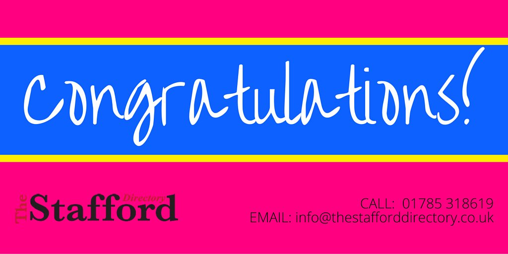 Is it someone's birthday? An anniversary?  Driving test? 

Let us know and we'll give a shoutout! #StaffordPeople
