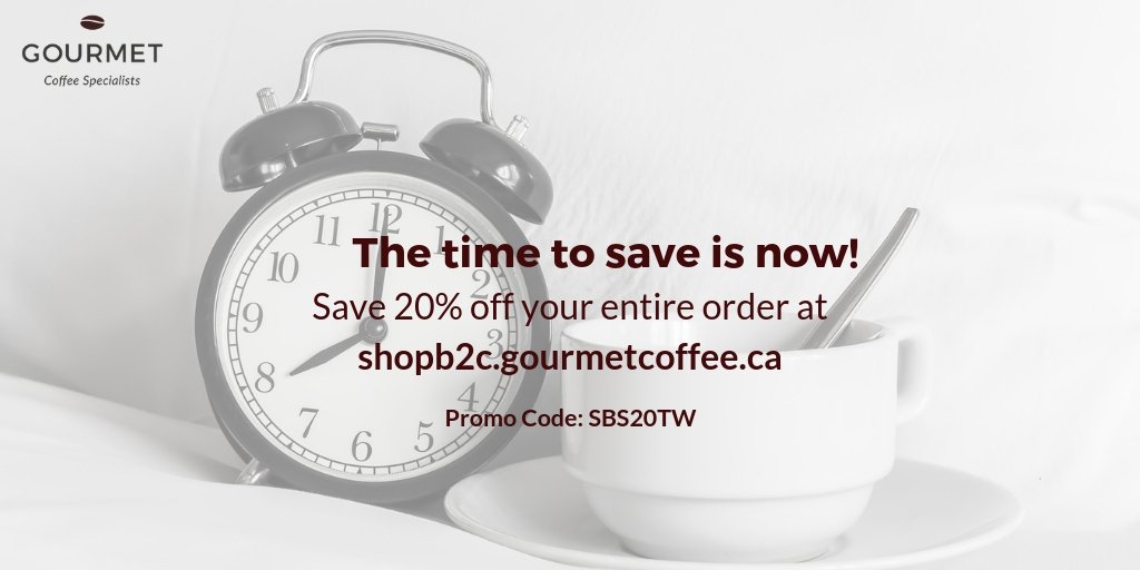 wpgcoffeegurus's tweet photo. Time is tick-tick-ticking away for you to save during our #smallbusinessweek sale!
☕
Shop now at https://t.co/BLStBnL9zv 
☕
SAVE 20% off your entire order with promo code SBS20IG
#gourmetcoffee204 #winnipeg #coffee #winnipegsmallbusiness #supportlocalwinnipeg #smallbusiness https://t.co/qSZr24tzYa