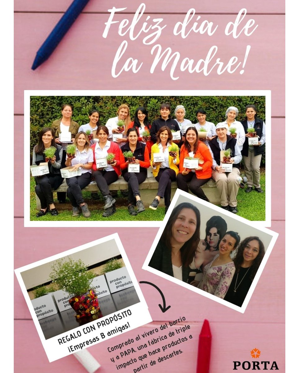 portacomar's tweet photo. ❤ ¡Felíz día mamá! ❤
Gracias @papastudioco por el hermoso regalo con propósito.
#AlianzaB #EmpresasBAmigas #SistemaB #PortaB #SomosFamilia #Porta #PortaHnos https://t.co/ahm8Ykwg6H