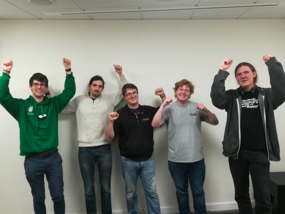 SpaceAppsHull's tweet image. And the judge's winner is... HULL CSS! These guys really impressed with their practical space track web app that has a lot of potential. Safe to say these guys are the future. #HullCSS #SpaceAppsHull2018