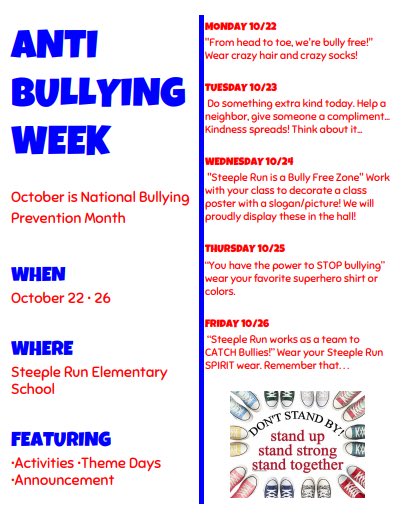 Steeple Run is Bully Free! #empower203