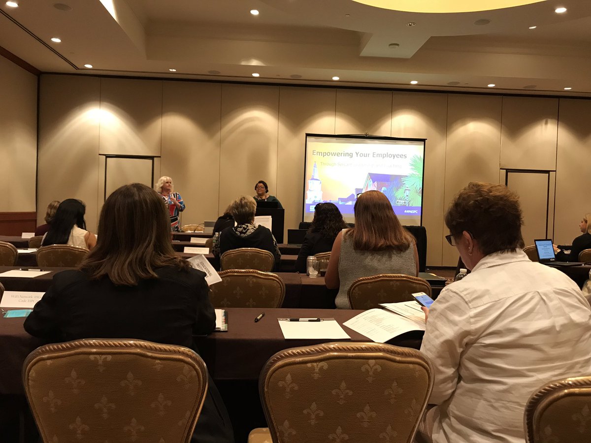 PayJim's tweet photo. Excited to hear Crystal and Nicole share info on empowering employees #apaeipc https://t.co/FXFygpUv28