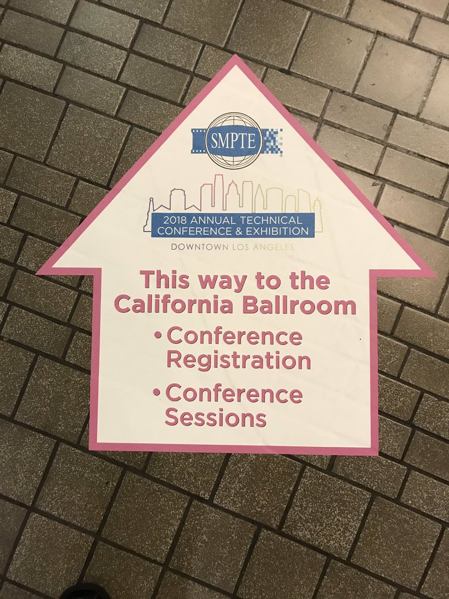 Make your way to #smpte2018 .. <a href="/smpteconnect/">SMPTE ®</a>