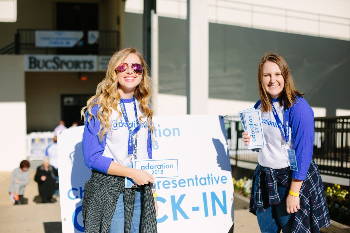 Take a look at just a few of our many amazing volunteers enjoying some fellowship out at the block party! They can’t wait to meet you! #adoration2018 #restoreappalachia