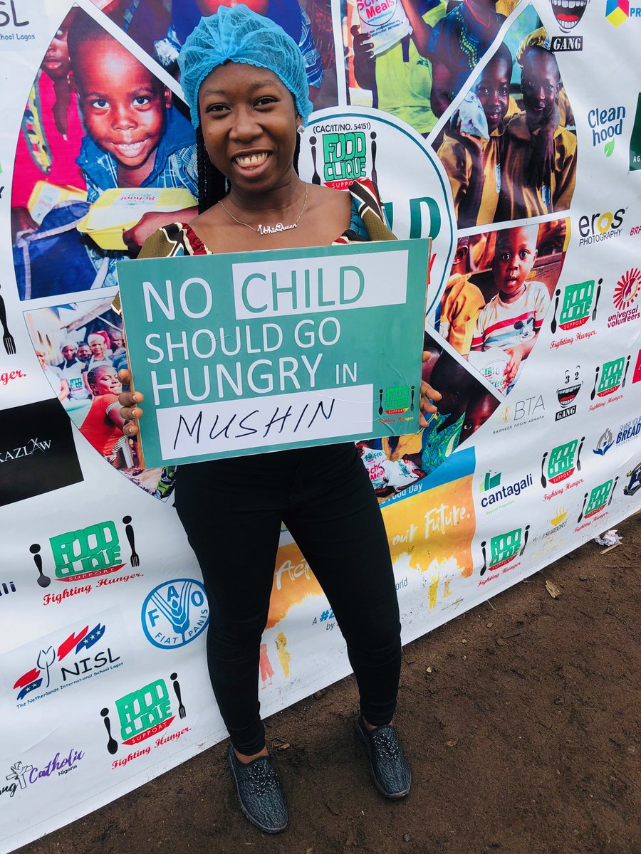 The quest to #endhunger is a continuous one. If you can’t feed a hundred, then feed just one. #MotherTherasa #NoKidsHungry #Foodclique

⁦@Whiz_Queen⁩ Reppin’ Mushin on behalf of Wande Coal and others 😉 #WFD2018