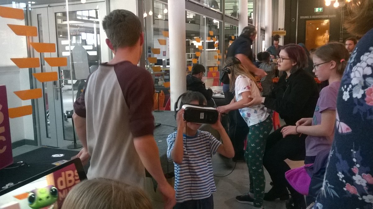 collec_intel's tweet photo. Fantastic time at our family-friendly event yesterday at @EngineShed_BB .
Great to see families enjoying amazing #tech in #Bristol. A BIG thank you to our supporters @nicksturge @EngineShed_BB @WTHBristol @bathdigital @machine_ethics #peoplestech https://t.co/3F3GNhYM2E