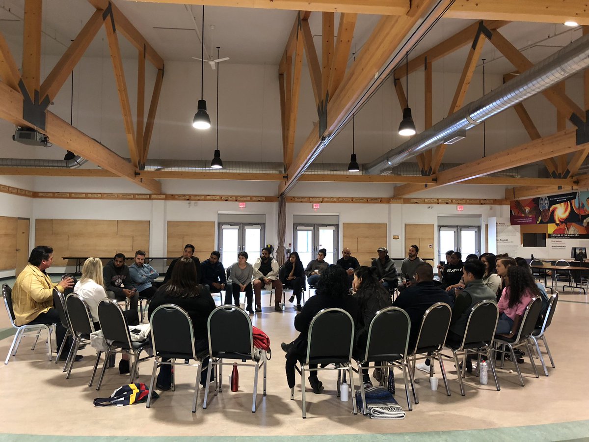 Very privileged to be welcomed to the Mississaugas of the New Credit First Nation reserve this weekend by Chief Laforme and other community leaders. This was a powerful experience and strong call-to-action for meaningful reconciliation. @CivicActionGTHA
