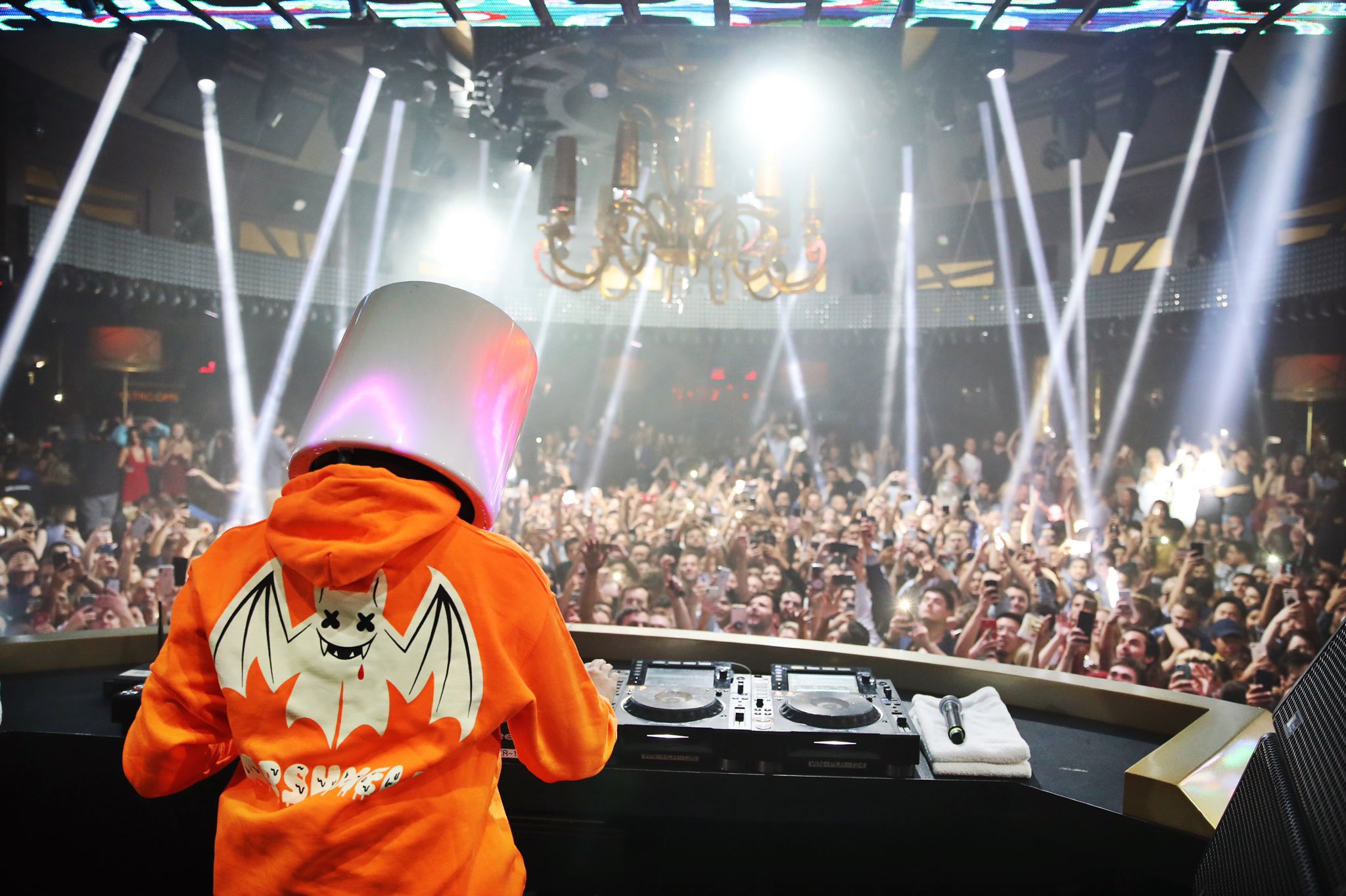 Marshmello hoodie on sale orange
