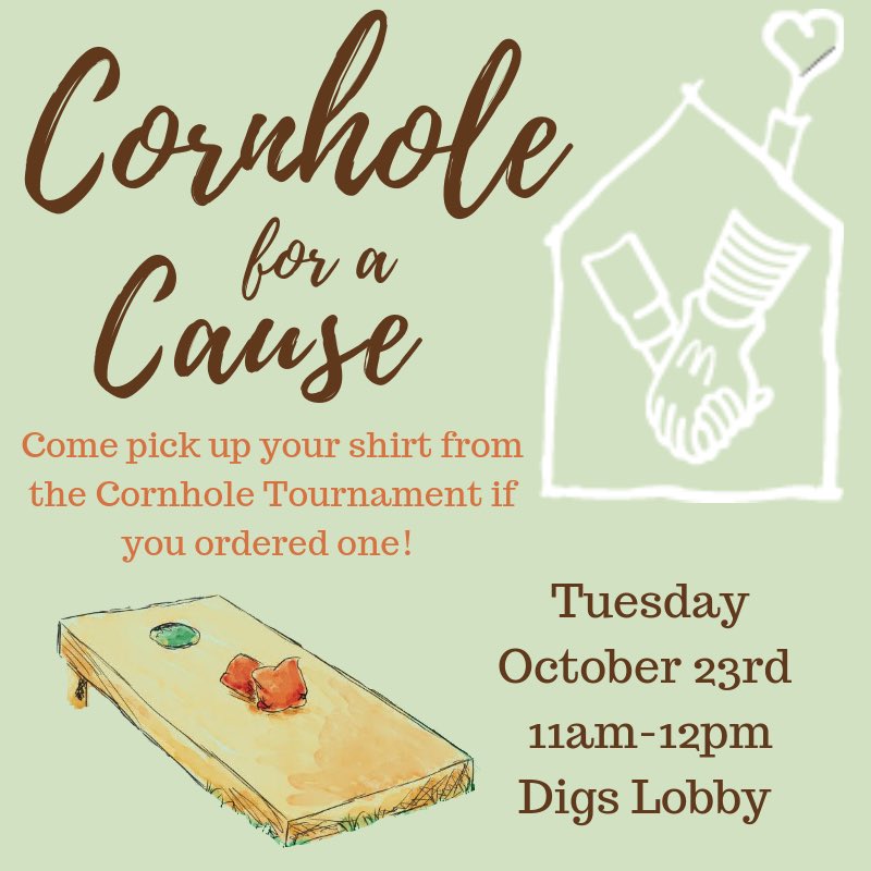 We will be handing out cornhole shirts this Tuesday to the people who ordered one! 🌟