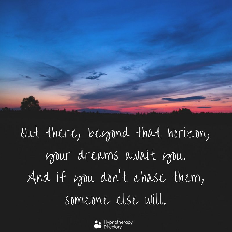 Chase your dreams - before someone else does 🙌🏼 #YouCanDoIt