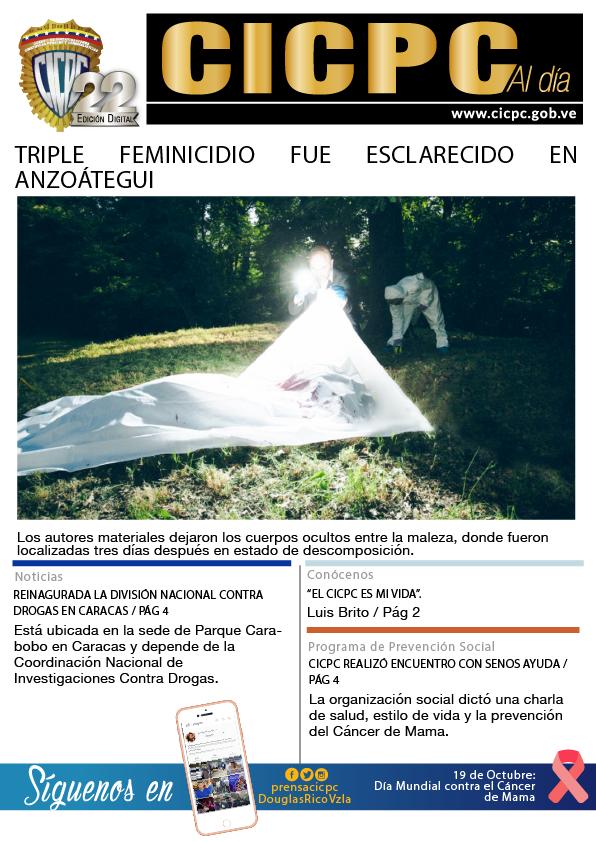 Quien ama y respeta profundamente a esta institución, sabe que los que laboran en el CICPC son del tamaño del compromiso que se les presente. Hoy arribamos al número 22 de CICPC Al Día.
instagram.com/p/BpM-yYphrfJ/…