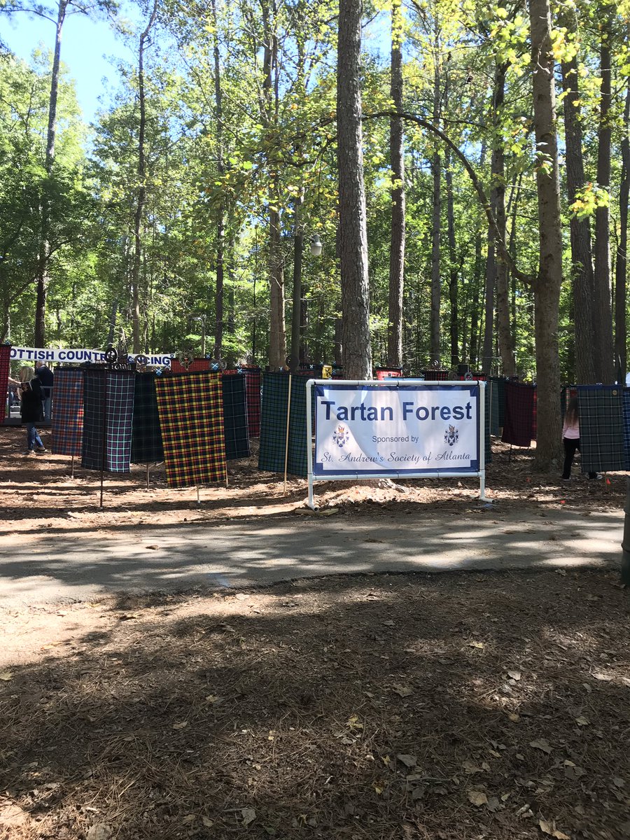 The Tartan forest at The Stone Mountain Games