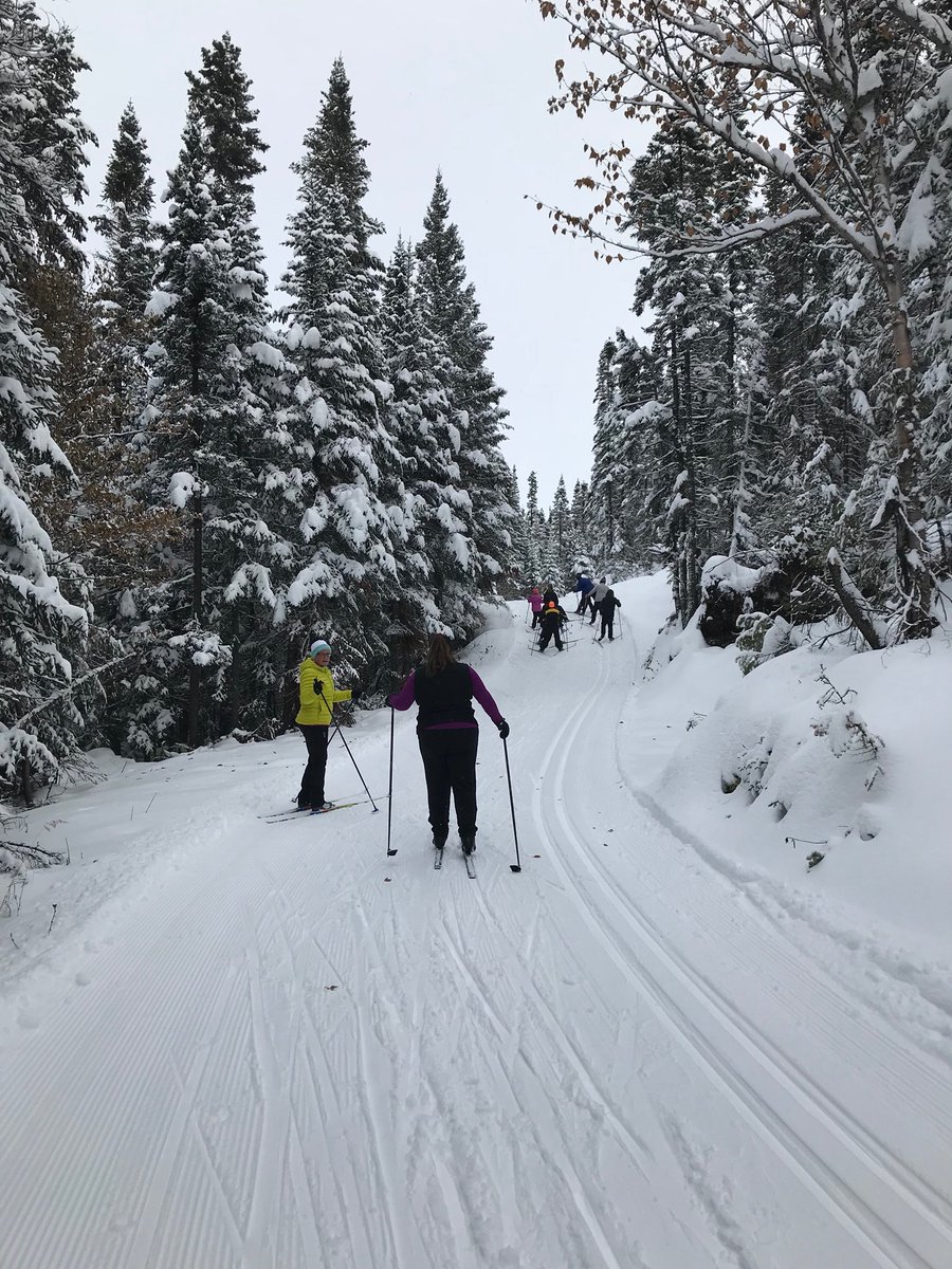 Pisten Bully is setting track at Menihek ski club in Labrador today, Oct 21! Come on out for a ski!!