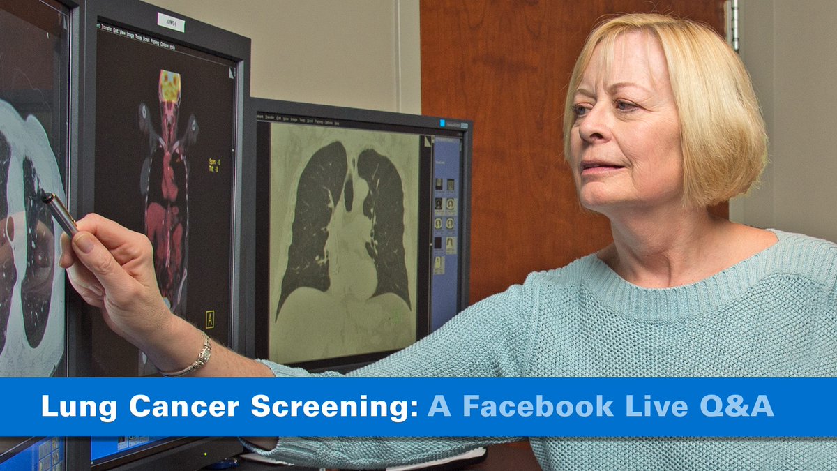 NJHealth's tweet photo. Current or former #smokers ages of 55-77, find out if you qualify for a low-dose CT screening at no cost.  Watch our #Facebook Live event 10/25 at 11:30 a.m. for a Q&amp;A w/ Dr. Dyer about lung #cancer screening. https://t.co/qYzaIcIYfB https://t.co/jPltsurRwX
