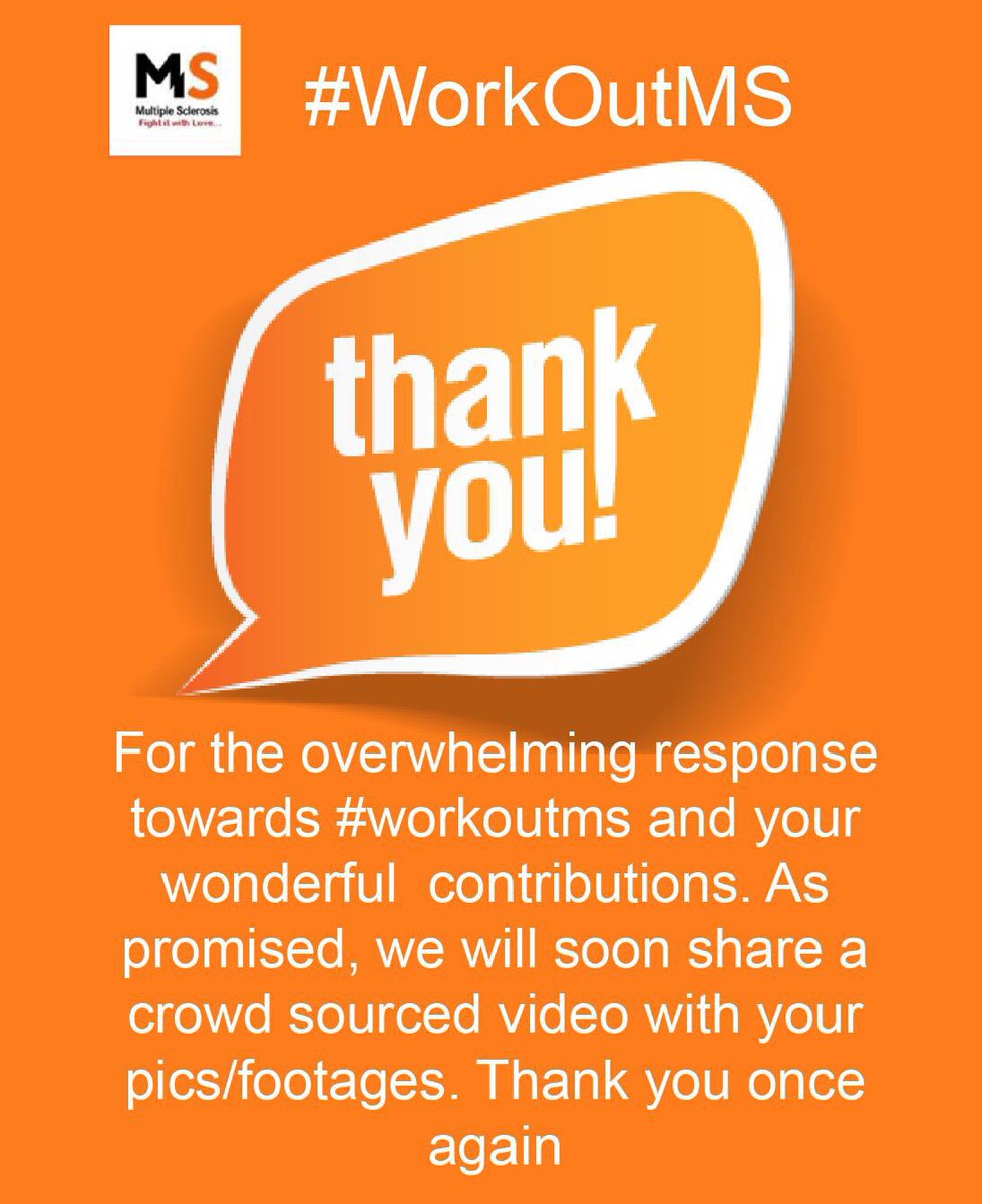 MSLetsFight's tweet photo. Hi! Thank you all for the overwhelming response towards #workoutms and your wonderful contributions. ๐๐ป๐ค
#workoutroutine #workouts #ms #mssymptoms #msday #multiplesclerosis #invisibleillness #ms #fatigue #positivequotes #depression #positiveattitude #msfatigue #symptoms #msday https://t.co/ltWGFXLYFV