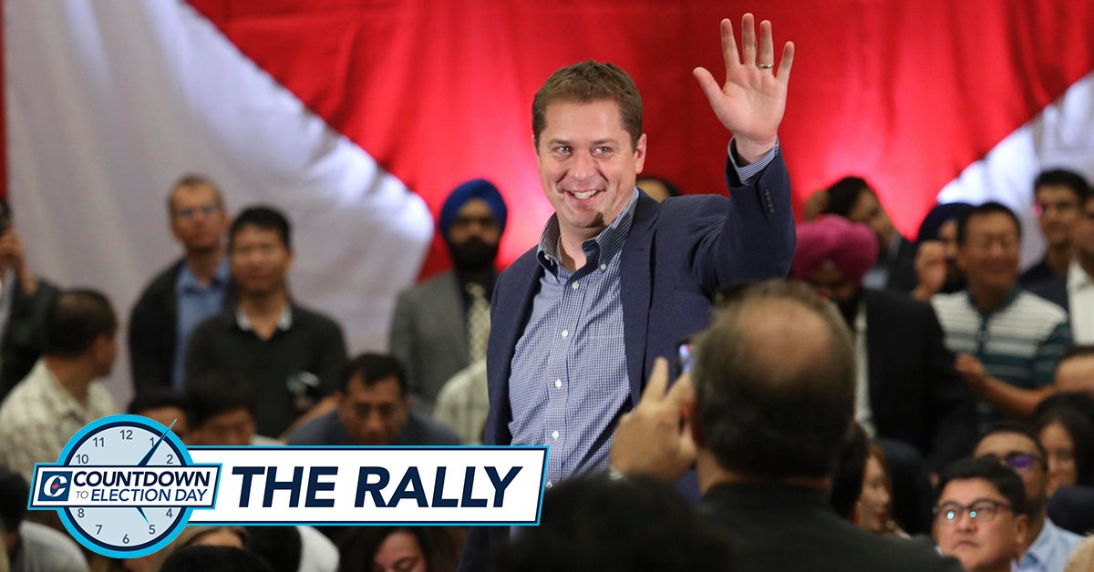 CPC_HQ's tweet image. LIVE NOW: Countdown to Election Day rally in Ottawa! WATCH: countdown.conservative.ca #cdnpoli #OneTermTrudeau
