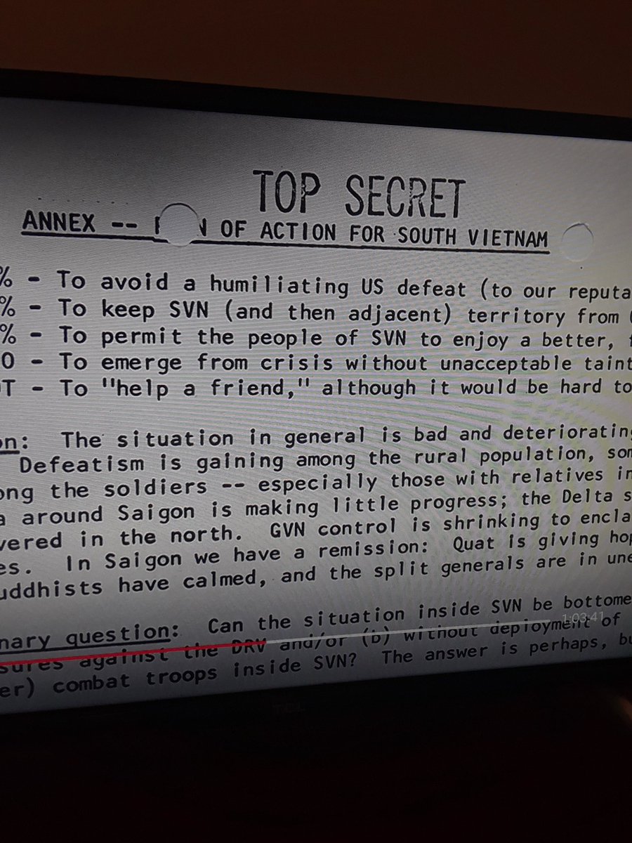MarcosMS's tweet photo. March 1965: Lyndon Johnson decides to send American ground troops to Vietnam. The reason: to "avoid humiliation". 

Just in case you still think gender doesn't play a role in foreign policy. #ToxicMasculinity https://t.co/zvzzNG94Vq