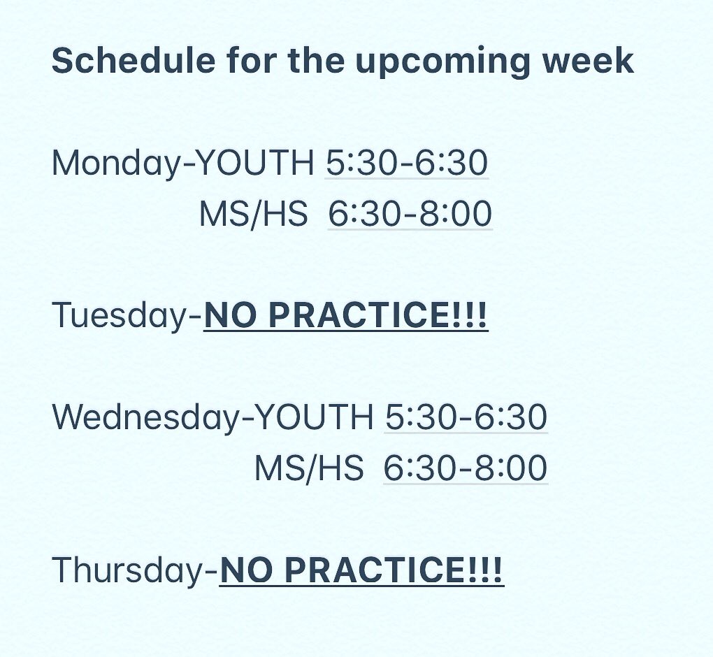 Notice the changes as the GHSA season starts this week!!!