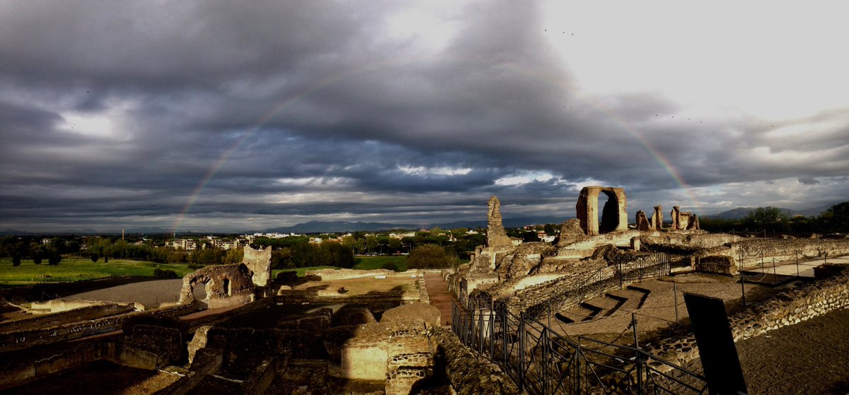 .<a href="/archeoappia/">Parco Archeologico dell'Appia Antica</a> .<a href="/parcoappia/">Parco Appia Antica</a> .<a href="/ViaAppiaAntica/">Via Appia Antica</a>  
🌈#rainbow at the Villa dei Quintili   
#RomanEmpire #History #archeologie #Appia #Rome #Italy 
#MonumentiRomani