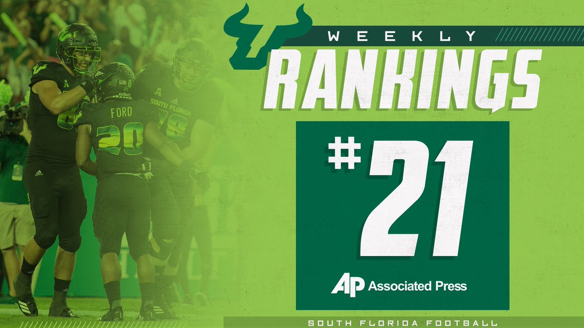 Staying put at 21 in the AP Poll 

#BullStrong 🤘💪