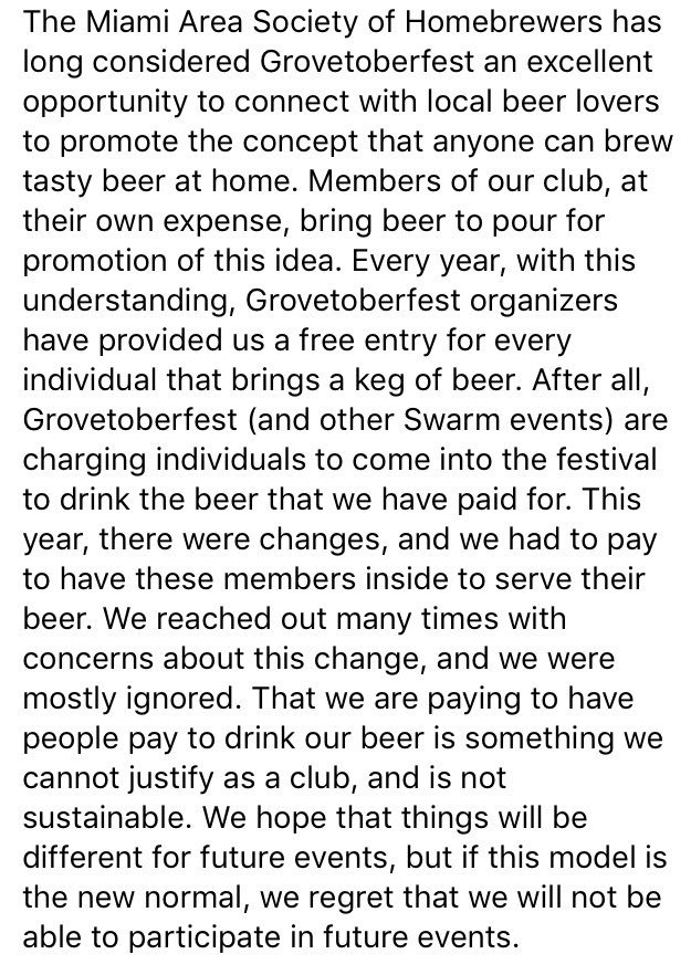 MASH_FL's tweet image. A statement on Grovetoberfest: