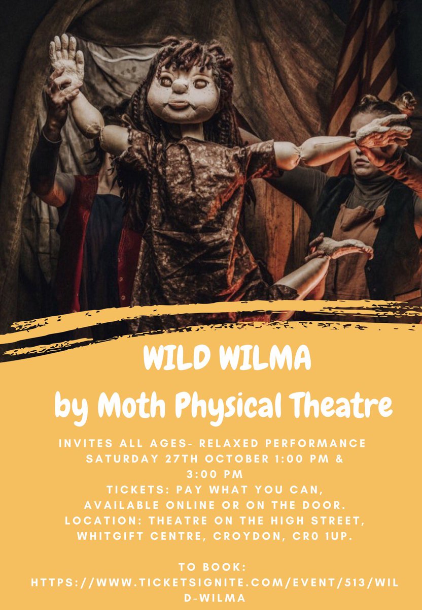 moththeatreco's tweet image. 😊CALLING ALL PARENTS/GUARDIANS/GRANDPARENTS/ARTISTS/FITNESS FIENDS/THEATRE MAKERS😊Next week we'll be visiting @wearezooco at 'THEATRE ON THE HIGH STREET' in @whitgiftcroydon to be facilitating several 'PAY WHAT YOU CAN' workshops. For details, see photos!🐻 #Croydon #Workshops