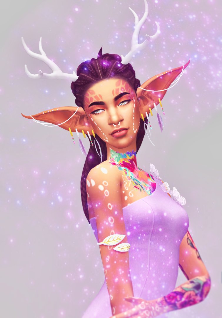 saurusness's tweet photo. I'll share this here too because ahsgsg I was so inspired to make all kinds of elves and demons last night and here's the result 😁 #Sims4 #simedit #simblreen https://t.co/iFWXHYu2nN