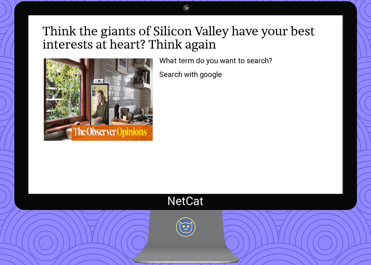 SidMehta91's tweet photo. think the giants of silicon valley have your best interests at heart? think again https://t.co/PqG4wmgidI