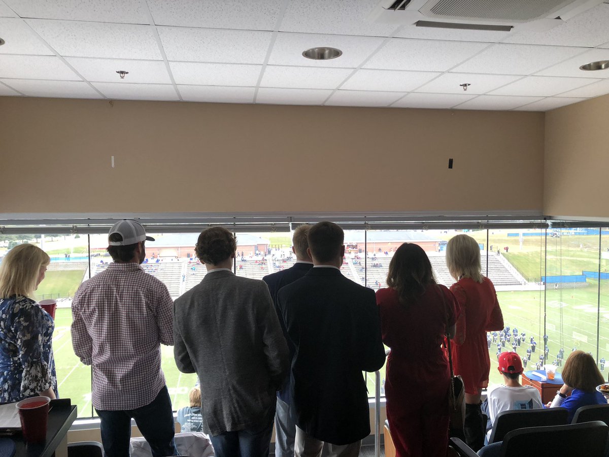 billesslinger's tweet photo. Great day in the @esslingerlaw suite @UWGAthletics University Stadium as our #3 in the country Wolves move to 8-0 with a huge homecoming win! Thanks to President Marrero, @UWGCheer , friends, alumni, students, @kd_deltapsi @chiphiaz &amp; @SigmaNuUWG for joining us! #GoWestGoWolves https://t.co/QjS9Dlrd2R