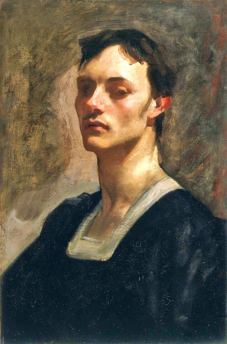 He also painted his private life. Albert de Belleroche was an artist who appears to have been Sargent’s great love. They met in 1882/3. There are a number of portraits of Albert by Sargent, one of which hung in pride of place in his Chelsea home. These date from 1882/3