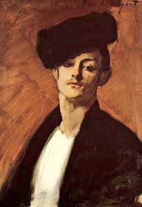 He also painted his private life. Albert de Belleroche was an artist who appears to have been Sargent’s great love. They met in 1882/3. There are a number of portraits of Albert by Sargent, one of which hung in pride of place in his Chelsea home. These date from 1882/3