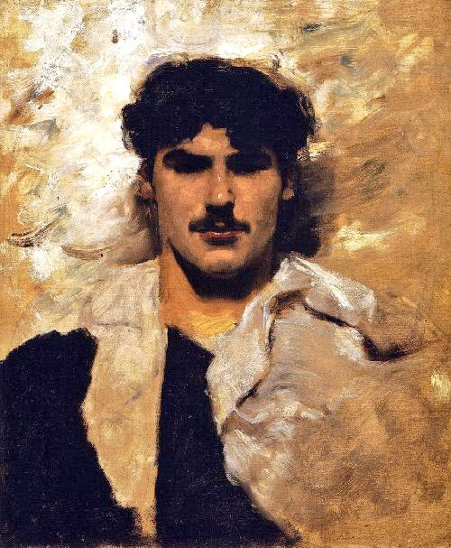 Sargent’s portraits of women & children are well known yet his male images have a rare poetic intensity employing the ‘male on male gaze’. Study of a Spanish Man (c1880), Edward Vickers (c1884) & Two Italian Studies (1874-80 & c1878)