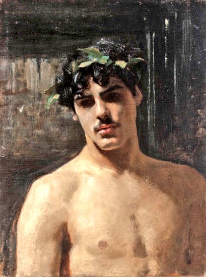 Sargent’s portraits of women & children are well known yet his male images have a rare poetic intensity employing the ‘male on male gaze’. Study of a Spanish Man (c1880), Edward Vickers (c1884) & Two Italian Studies (1874-80 & c1878)