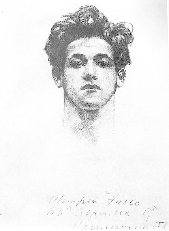 Olimpio Fusco was also linked romantically with the artist. His Italian good looks clearly inspired Sargent. Here is his portrait & a more domestic scene of Fusco in bed. This choice of subject has raised him from a society portraitist to a cutting-edge artist for the time