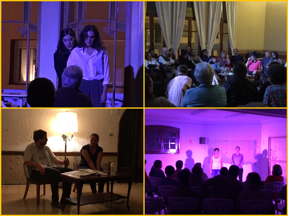 Fin de semana de #Microteatro en el Casino de Huesca gracias a <a href="/FestiPeriferias/">Festival Periferias</a> 19.0 #Género: 
Caballos bajo la arena de <a href="/RafelGallego1/">Rafel Gallego</a> y <a href="/pepcerda/">Josep R. Cerdà</a>, Nos hacemos un ibsen? de <a href="/LMicroMachines/">Las MicroMachines</a>, 
Ellos no son tu marido de <a href="/microteatrocasa/">MICROTEATRO EN CASA</a> y La chica de la gasolinera de @AinadeCos
