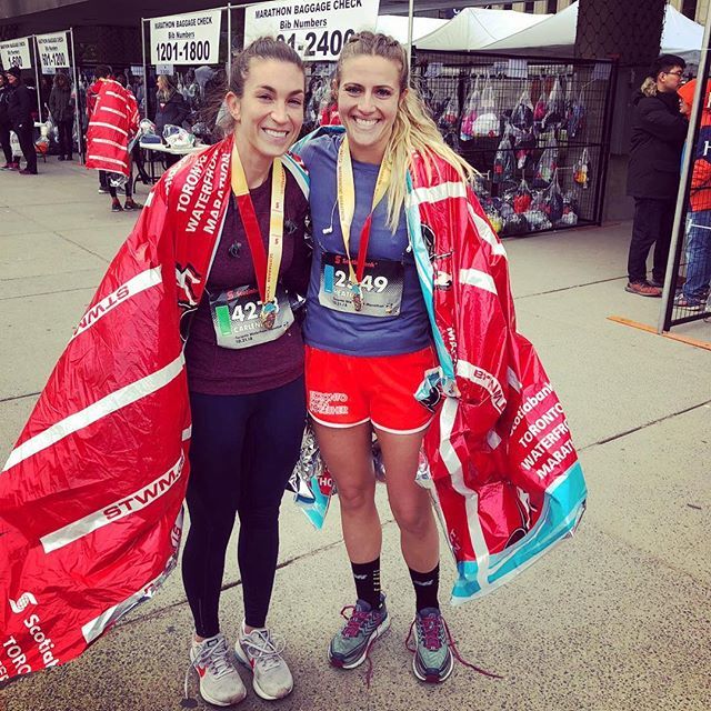 Today was great. And so is @carrrcarrr for trekking to Toronto to run a marathon with me! 💕💕💕#stwm2018 #marathonrunning #torontomarathon #toronto #inthesix ift.tt/2q40CIx