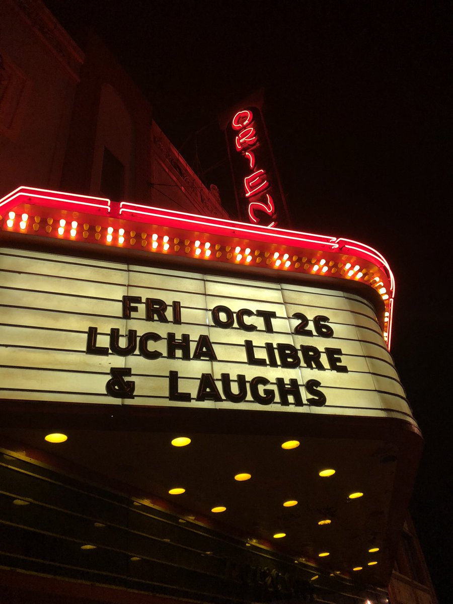 FRIDAY! Live from The Oriental Theater, it’s an award winning night of stand up comedy and pro wrestling action. Get your tickets today. Group pricing available. theorientaltheater.com/event/323036