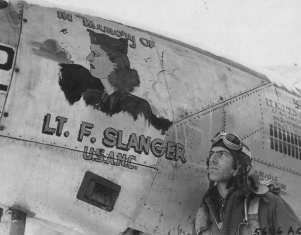 Feministory's tweet photo. 10/21/1944 β Frances Y. Slanger, US Army nurse, dies in Elsenborn, Belgium at age 31. Killed by a German artillery attack, the first US nurse to die in Europe after the June 1944 D-Day landings in Normandy #womenshistory #STEMfem #WWII #military #USANC #USArmy https://t.co/oyaHbyRFpJ