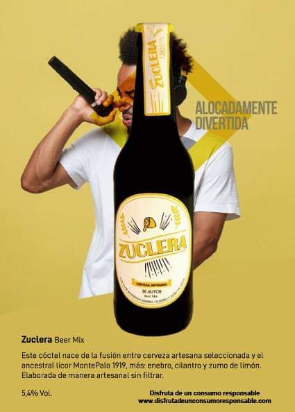 Te presentamos nuestra ultima creación: ZUCLERA Beer Mix

Zuclera nace de la fusión entre la ceveza artesana seleccionada y el ancestral Licor MontePalo, más: Enebro, Cilantro y Zumo de limón. Elaborada de manera artesanal sin filtrar. Doble fermentación.