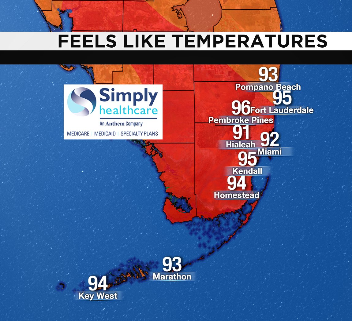 It's 3PM! Check out the heat index. #BROWARD #MIAMIDADE #FLKEYS Presented by Simply Healthcare https://t.co/2zLkGoNlyn